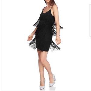 1.State Fringe Slip dress